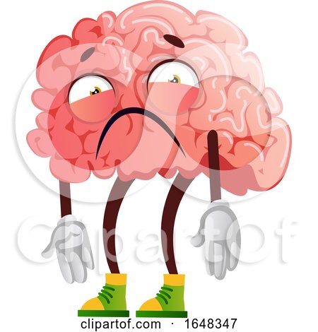 Depressed Brain Character Mascot by Morphart Creations