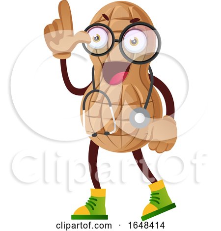Cartoon Doctor Peanut Mascot Character by Morphart Creations