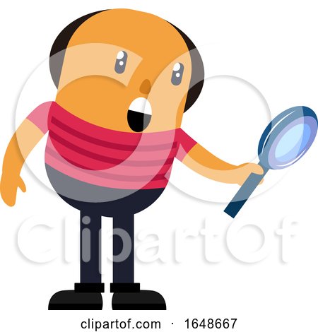 Man with Magnifying Glass by Morphart Creations
