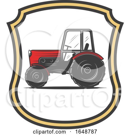 Red Tractor by Vector Tradition SM
