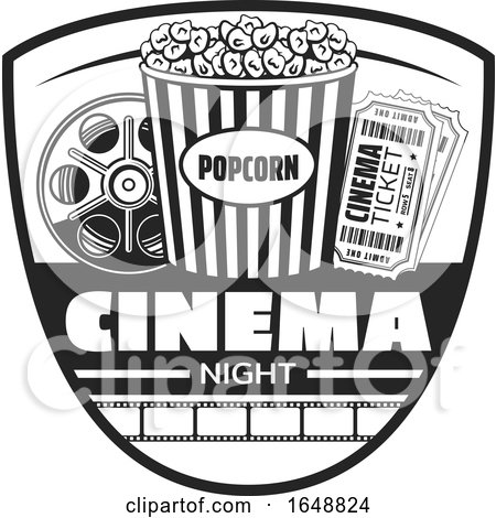 Black and White Cinema Design by Vector Tradition SM