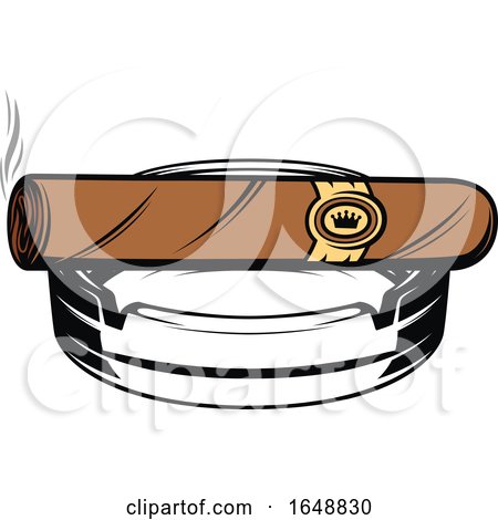 Cigar and Ash Tray by Vector Tradition SM