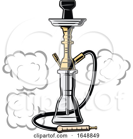 Hookah and Smoke by Vector Tradition SM
