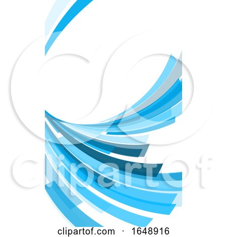 Blue Wave Business Card Background by KJ Pargeter