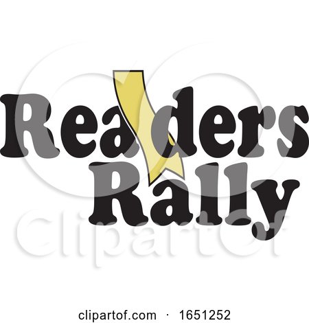 Readers Rally Design with a Gold Bookmark by Johnny Sajem
