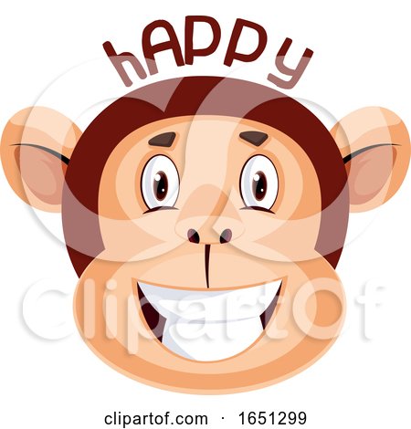 Monkey Is Feeling Happy by Morphart Creations