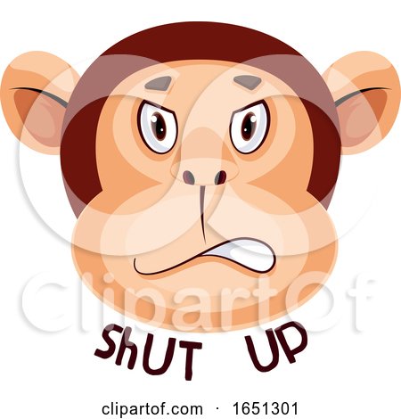 Monkey Is Saying Shut up by Morphart Creations