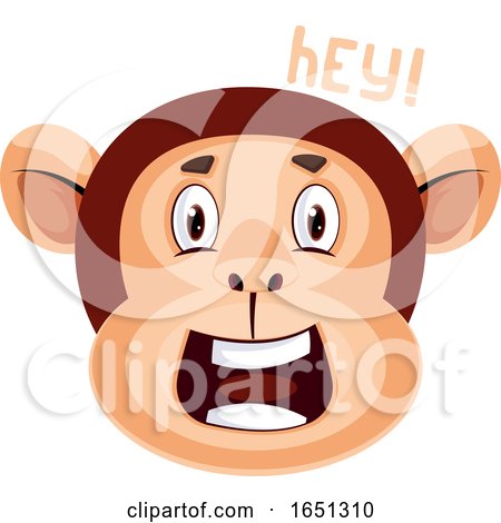 Monkey Is Saying Hey by Morphart Creations