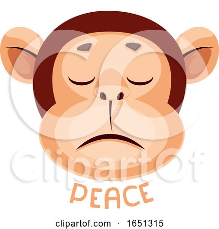 Monkey Is Feeling Peaceful by Morphart Creations