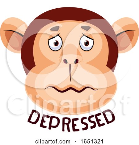 Monkey Is Feeling Depressed by Morphart Creations
