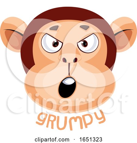 Monkey Is Feeling Grumpy by Morphart Creations