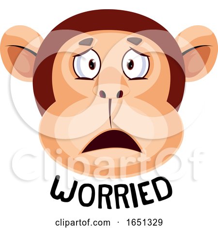 Monkey Is Feeling Worried by Morphart Creations