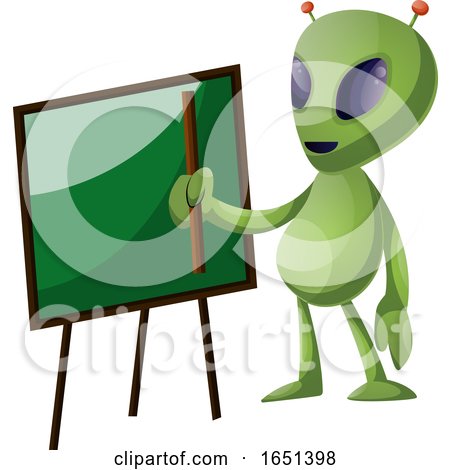 Green Extraterrestrial Alien Teacher by Morphart Creations
