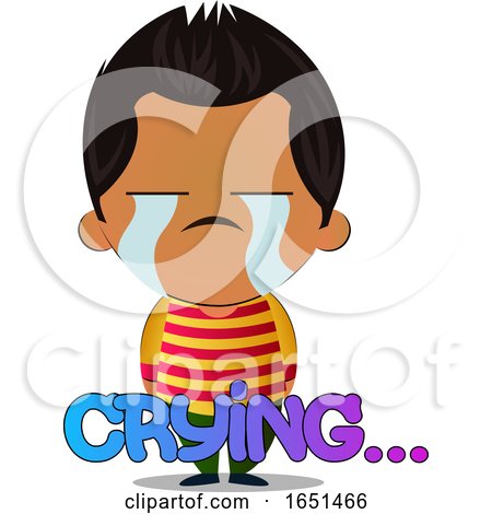 Hispanic Boy Crying by Morphart Creations