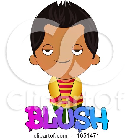 Hispanic Boy Blushing by Morphart Creations
