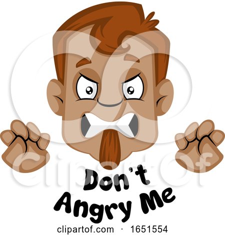 Man Saying Dont Angry Me by Morphart Creations