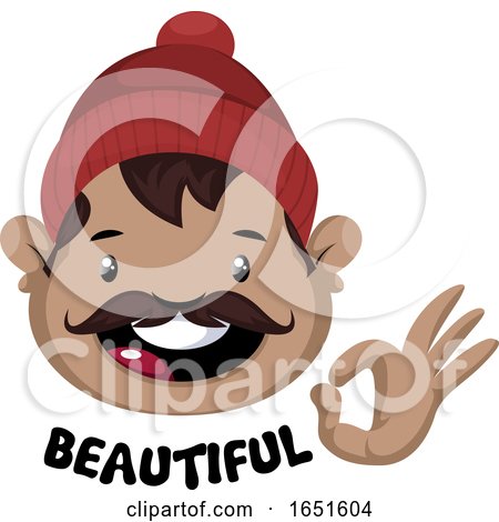 Man Gesturing and Saying Beautiful by Morphart Creations