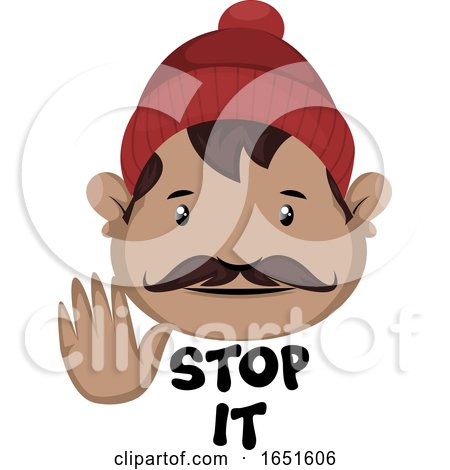 Man Saying Stop It by Morphart Creations