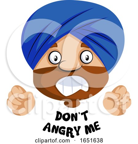 Muslim Guy Saying Dont Angry Me by Morphart Creations