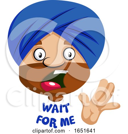 Muslim Guy Saying Wait for Me by Morphart Creations