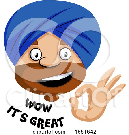 Muslim Guy Saying Wow Its Great by Morphart Creations