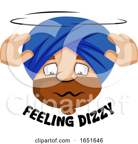 Muslim Guy Feeling Dizzy by Morphart Creations