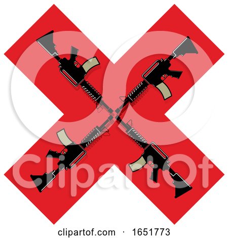Red Cross with Guns by Lal Perera