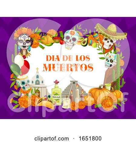 Dia De Los Muertos Day of the Dead Design by Vector Tradition SM