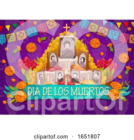 Dia De Los Muertos Day of the Dead Design by Vector Tradition SM