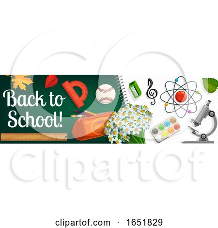 Back to School Banner by Vector Tradition SM