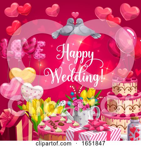 Happy Wedding Design by Vector Tradition SM