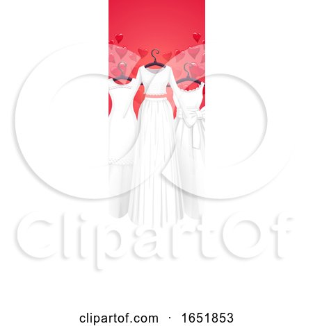 Wedding Gown Banner by Vector Tradition SM