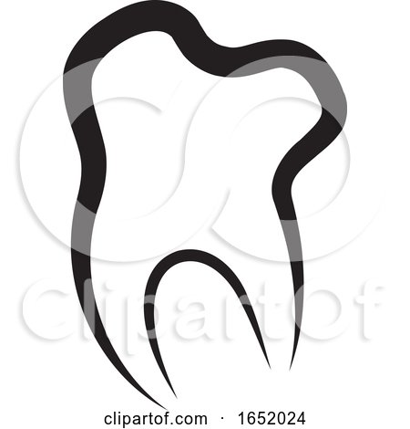 Black and White Tooth Design by Lal Perera