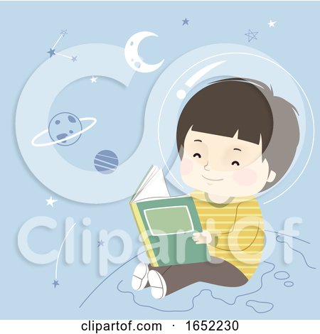 Kid Boy Astronomy Book Space Illustration by BNP Design Studio