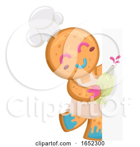 Ginger Bread Man Chef Board Illustration by BNP Design Studio