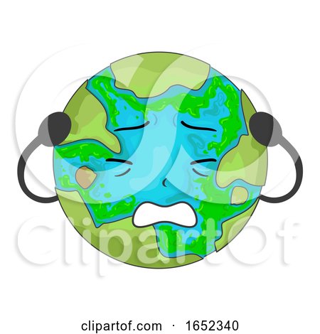 Earth Mascot Algae Illustration by BNP Design Studio