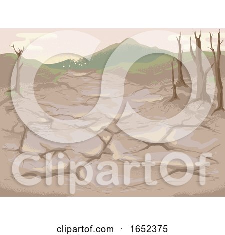 Eco Crisis Soil Degradation Illustration by BNP Design Studio