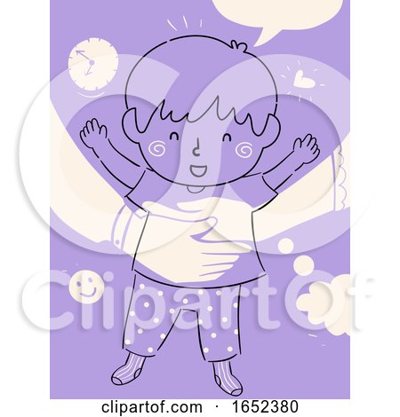 Kid Boy Child Raising Parent Time Illustration by BNP Design Studio