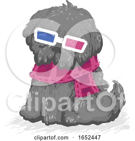 Dog Films Glasses 3D Illustration by BNP Design Studio