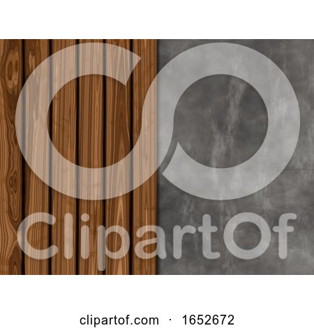 Texture Background with Old Wood and Concrete by KJ Pargeter