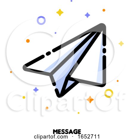 Icon of Flying Paper Plane by elena