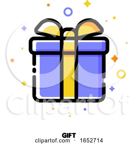 Icon of Gift Box by elena