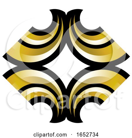 Gold and Black Design by Lal Perera