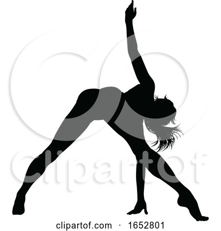 Women Dancer Silhouette by AtStockIllustration