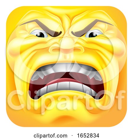 Angry Emoji Emoticon 3D Icon Cartoon Character Posters, Art Prints by ...