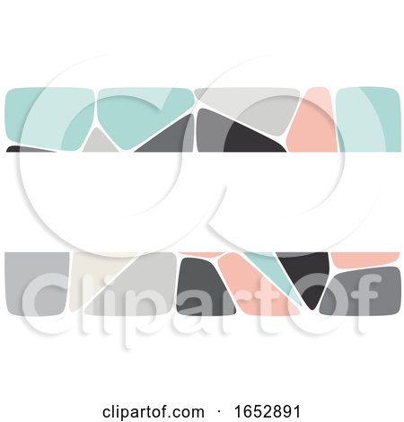 Business Card Template with Abstract Pebbles Shape Design by KJ Pargeter