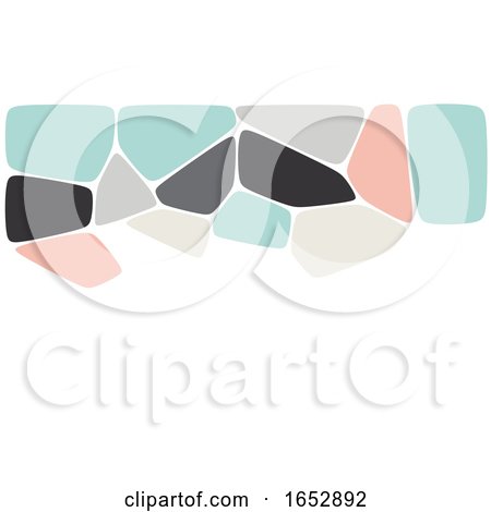 Business Card Template with Abstract Pebbles Shape Design by KJ Pargeter
