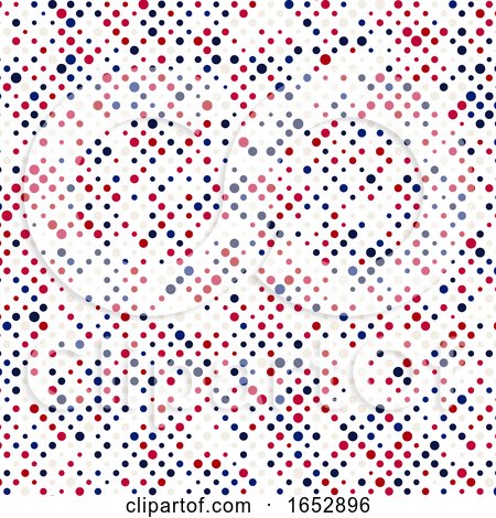 Dotted Pattern Background in Red White and Blue Colours by KJ Pargeter