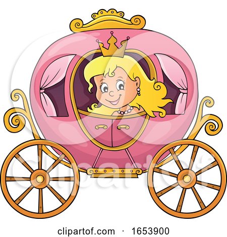 Fairy Tale Princess in a Carriage by visekart