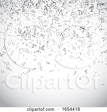 Abstract Music Notes Background by KJ Pargeter